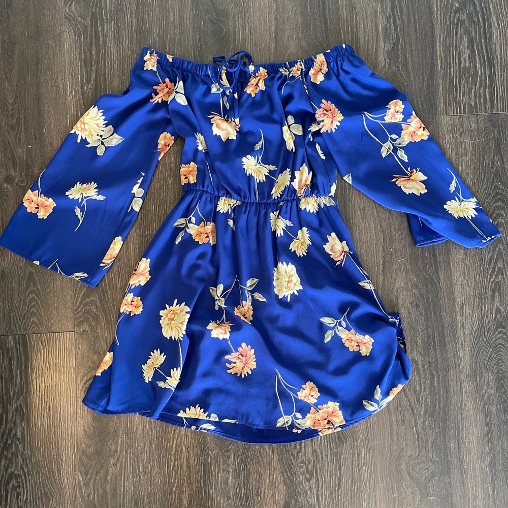 Off the shoulder mini dress